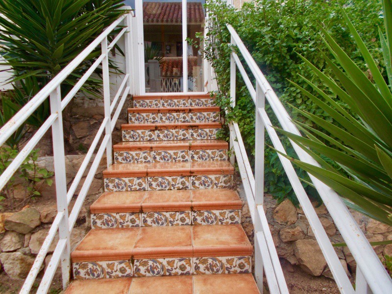 The entrance to the house.